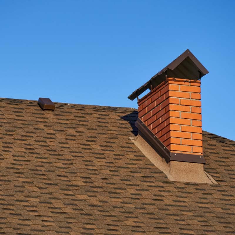 residential brick chimney